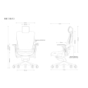 Wau 2 BL416 office chair, snowy/white fabric Wau 2 BL416 office chair, snowy/white fabric
