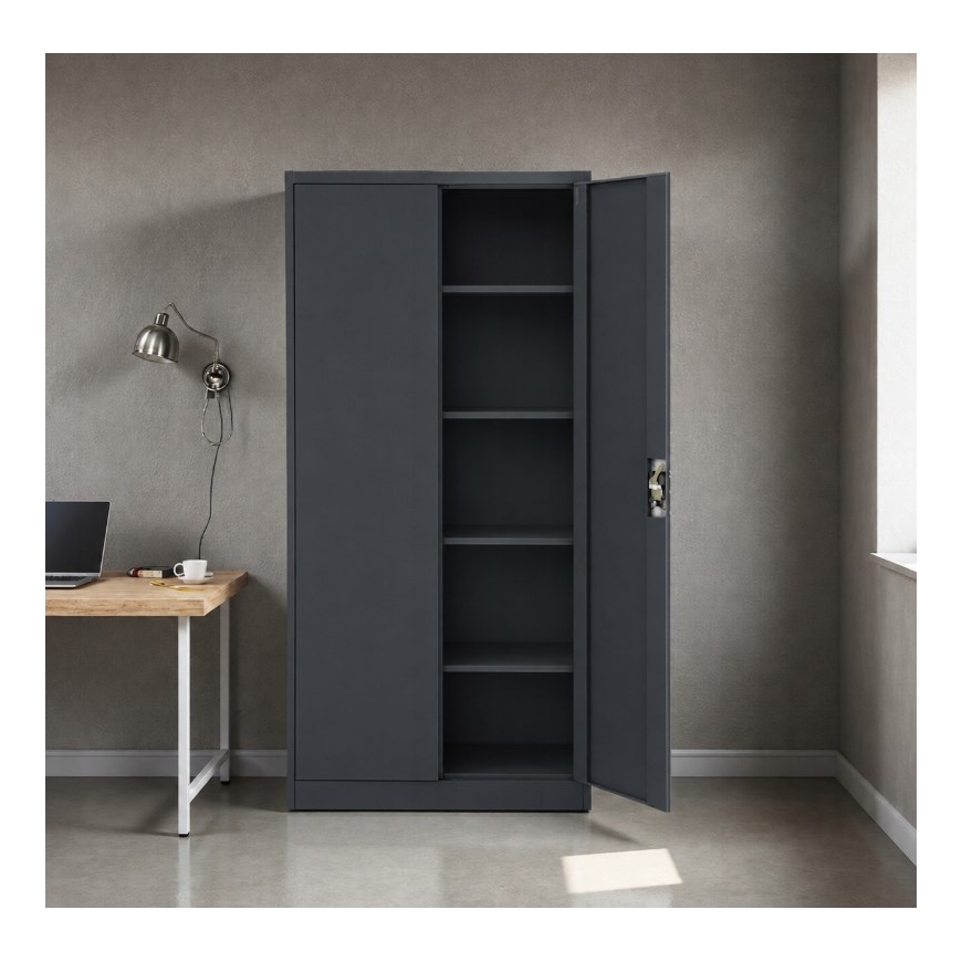 Iron Mate MARS Metallinen autotallikaappi 185 x 90 x 45 Anthracite RAL7016 – 4