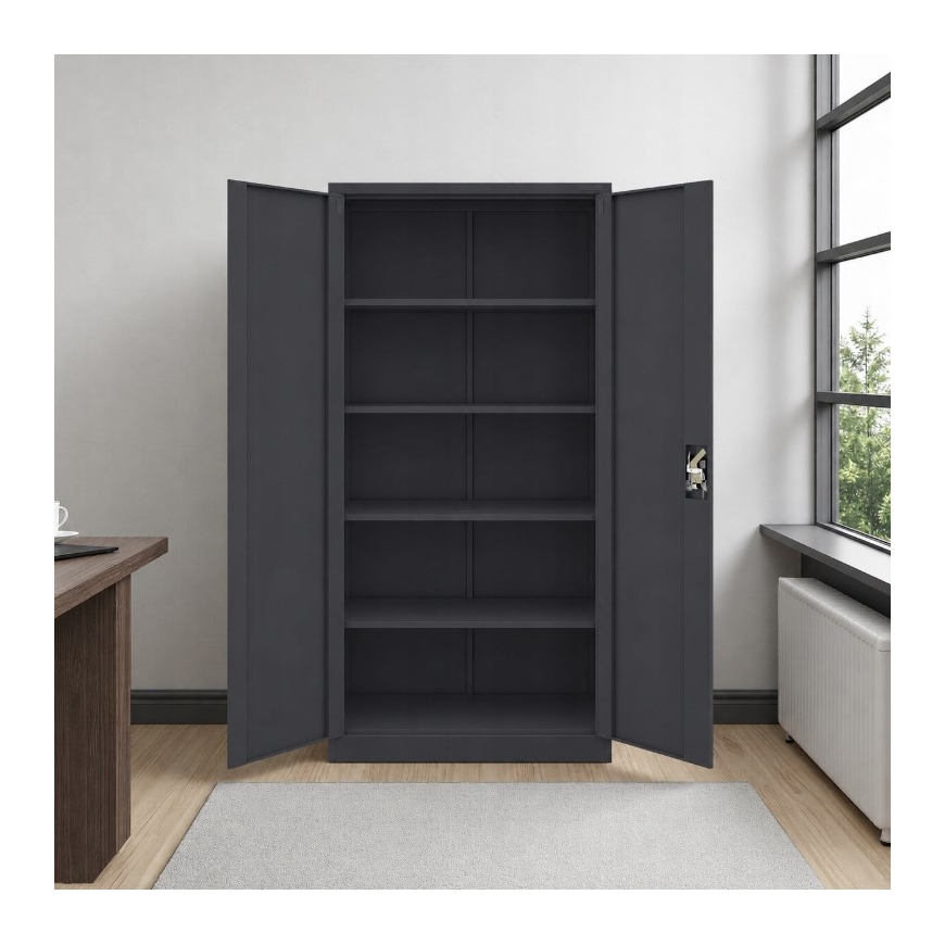 Iron Mate MARS Metallinen autotallikaappi 185 x 90 x 45 Anthracite RAL7016 – 5