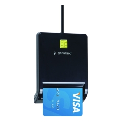 Читалка смарт-карт Gembird FD2-SCR USB, черная