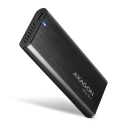 Axagon EEM2-SBC External USB-C 3.2 Gen 2 metal box for M.2 SATA SSD disks. Screwless