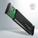 Axagon EEM2-SBC External USB-C 3.2 Gen 2 metal box for M.2 SATA SSD disks. Screwless
