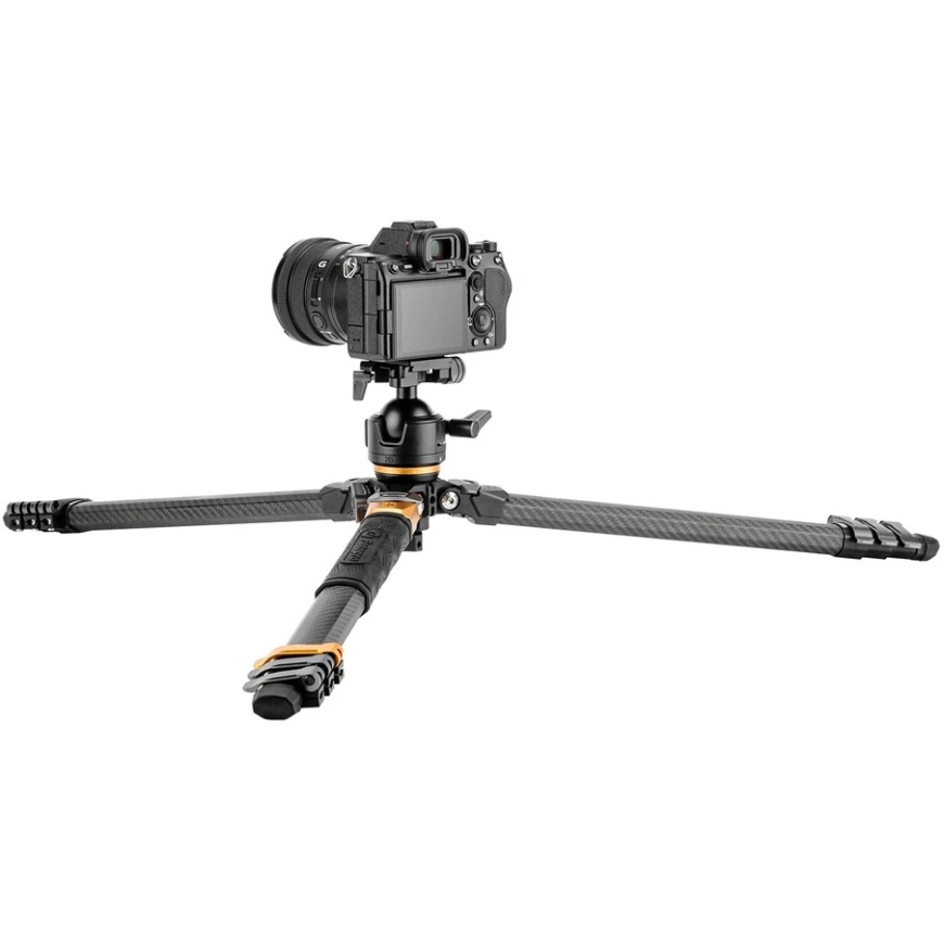 Kameru statīvs - Fotopro Origin Plus + O 8H Carbon 20th Anniversary Edition melns / zelts – 3