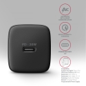 Axagon ACU-PD20 wall charger 1x QC3.0/AFC/FCP/PD type-C, 20W, black