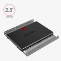 Axagon RHD-125S bracket for 1x 2.5" HDD/SSD into 3.5" bay, metal, grey