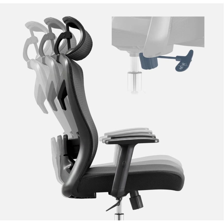Manager 2.6 Black Swivel Armchair – 4