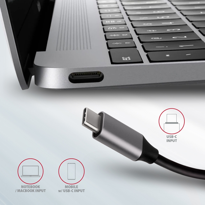Axagon HMC-6M2 док-станция для ноутбука Проводная USB 3.2 Gen 1 (3.1 Gen 1) Type-C Алюминий – 5