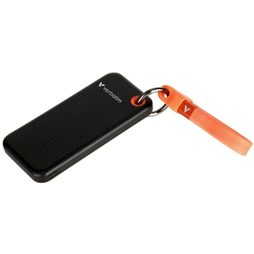 Verbatim Pocket SSD 256GB USB-C 3.2 gen.2 musta-oranssi 32418 – 3