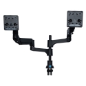 R-Go Tools Monitorarm R-Go Caparo, verstelbare dubbele monitorarm met gasveer, 100% circulair, 3-9 k