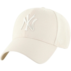 47 Brand "47 New York Yankees" vaaleanbeige snapback-tyylinen lippalakki B-MVPSP17WBP-NTAG