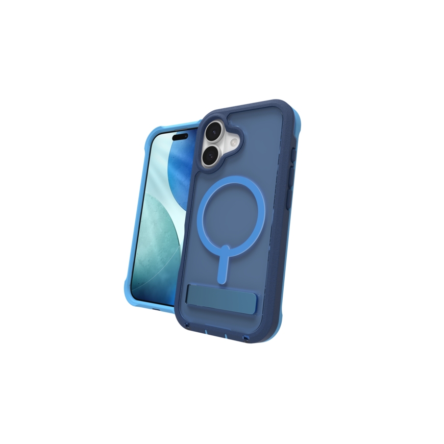 ZAGG Rainier Snap Kickstand mobiliojo telefono dėklas 16 cm (6.3") Mėlyna