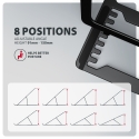 Axagon STND-LAB Laptop-Ständer, höhenverstellbar, faltbar, Aluminium Notebook & tablet stand Черный 