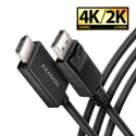 Axagon RVD-HI20C2 videokaapeli-adapteri 1,8 m DisplayPort HDMI Musta Axagon RVD-HI20C2 videokaapeli-adapteri 1,8 m DisplayPort HDMI Musta