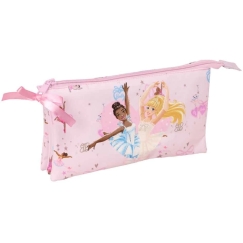 Safta Barbie Ballet triple pencil case