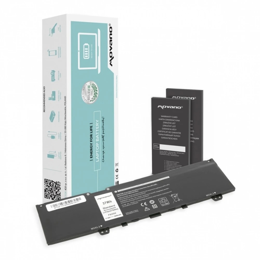 "Dell Inspiron 13 5370 7373 7386" y5xf9 akumulators - 3200 mAh (37 Wh)