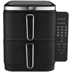 Zyle ZY012AF karstais gaisa friteze, divstāvu, 2800 W, 11 l