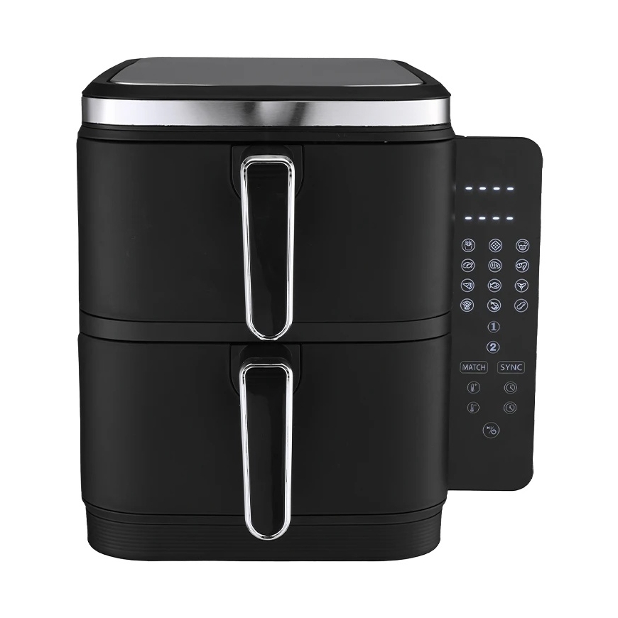 Zyle ZY012AF kuumailmfriteeri, kaks kerrosta, 2800 W, 11 l