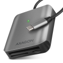 Axagon CRE-S3C kortelių skaitytuvas USB 3.2 Gen 1 (3.1 Gen 1) Type-C Pilka Axagon CRE-S3C kortelių skaitytuvas USB 3.2 Gen 1 (3.1 Gen 1) Type-C Pilka