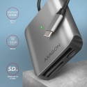 Axagon CRE-S3C karšu lasītājs USB 3.2 Gen 1 (3.1 Gen 1) Type-C Pelēks Axagon CRE-S3C karšu lasītājs USB 3.2 Gen 1 (3.1 Gen 1) Type-C Pelēks