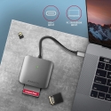 Axagon CRE-S3C Aluminum high-speed USB-C 3.2 Gen 1 memory card reader. 3 slots, UHS-II Axagon CRE-S3C Aluminum high-speed USB-C 3.2 Gen 1 memory card reader. 3 slots, UHS-II