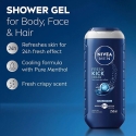 Nivea „Men Fresh Kick“ dušo želė veidui, kūnui ir plaukams, 250 ml Nivea „Men Fresh Kick“ dušo želė veidui, kūnui ir plaukams, 250 ml