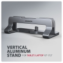 Axagon STND-VG Vertikaler Laptop-Ständer, einstellbare Breite, Aluminium Notebook & tablet stand Сер