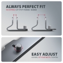 Axagon STND-VG Vertikaler Laptop-Ständer, einstellbare Breite, Aluminium Notebook & tablet stand Сер