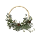 Decoris puuhelmi-havukranssi, 40 cm Decoris puuhelmi-havukranssi, 40 cm