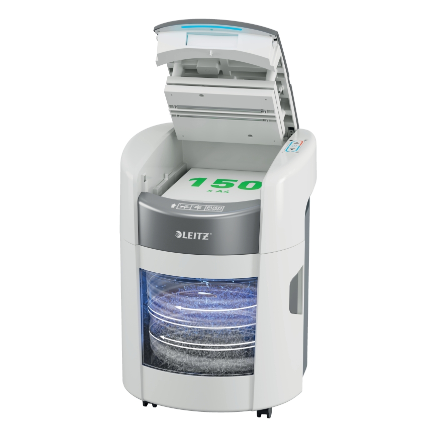 Leitz IQ OptiMax Home Office 150 automatinis popieriaus smulkintuvas, P5 – 2