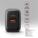Axagon ACU-PQ67D PD3.0 & QC4+ 2xOUTPUTS, LCD display, wall charger 67W
