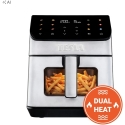 Gruzdintuvė beztłuszczowa Tesla AirCook DualHeat QD65 XXL Cyfrowa frytkownica beztłuszczowa su podwójnym grzaniem (AIRCKQD65XXLB