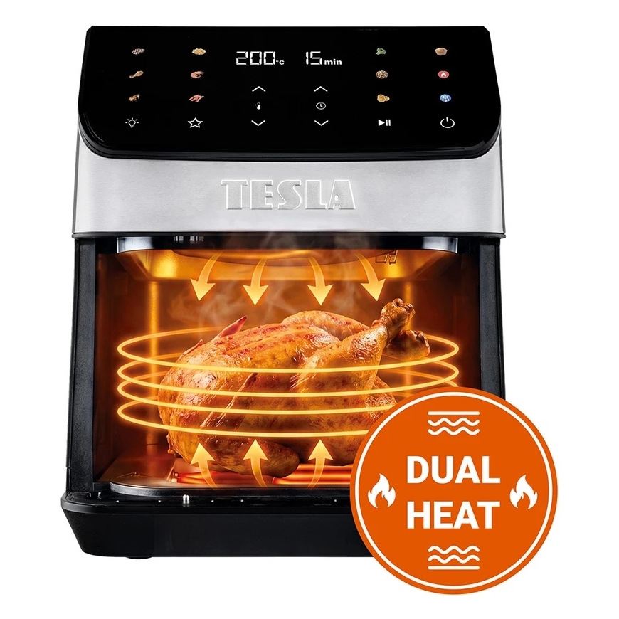 Tesla AirCook DualHeat QD65 XXL Digitālā gaisa friteze ar divkārtēju sildīšanu – 4
