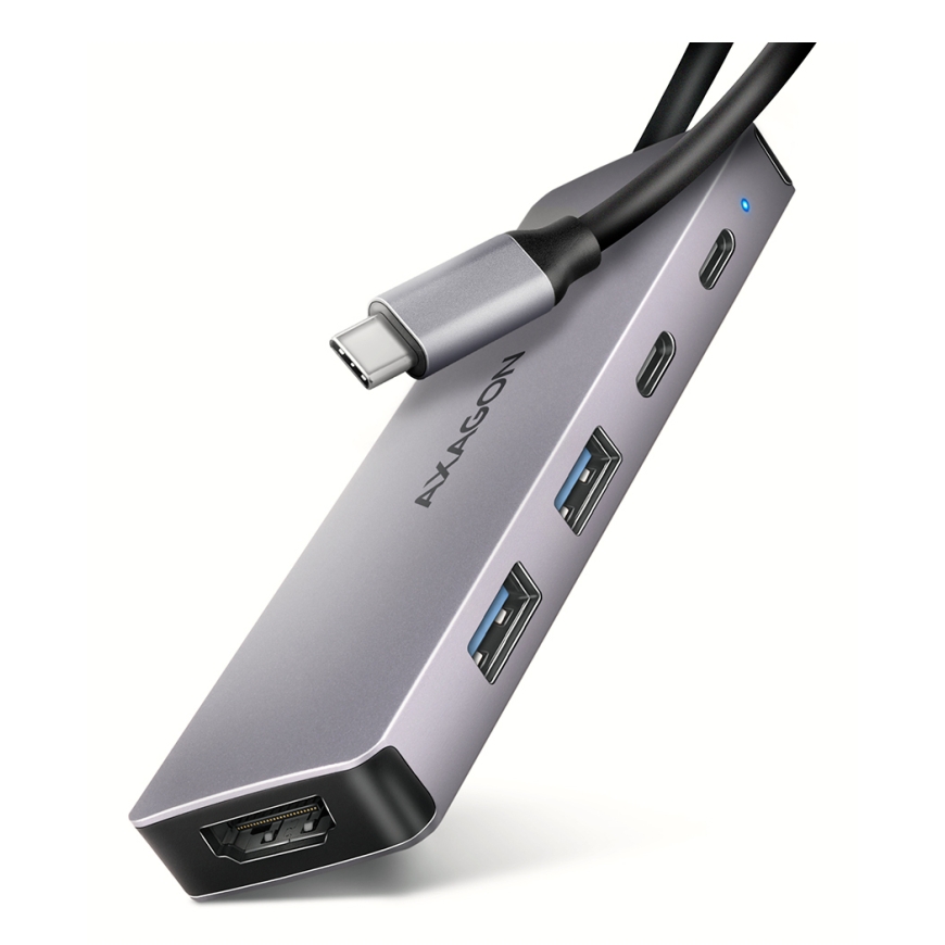 Axagon HMC-5H60 док-станция для ноутбука Проводная USB 3.2 Gen 1 (3.1 Gen 1) Type-C Серый