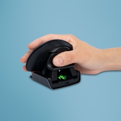 R-Go Tools Ergonomic mouse R-Go Twister, with break software, ambidextrous mouse for both hands, fol