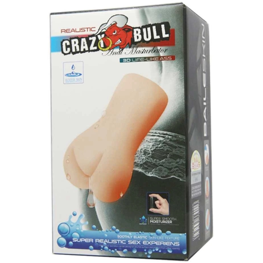CRAZY BULL - REALISTIC 3D LIFE-LIKE ASS, Vanduo lubricant – 5