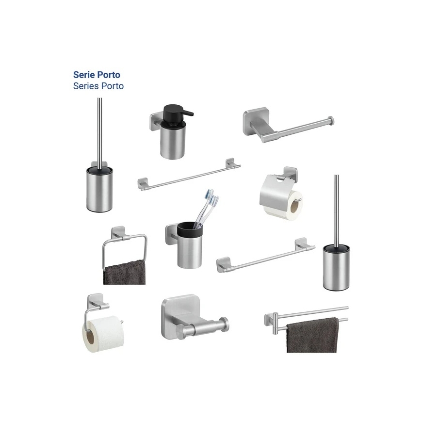 Wall-mounted silicone toilet brush PORTO, WENKO – 2