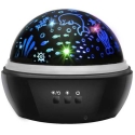 Riff 2in1 Bedside lamp with a projector (+ 2 projector overlays) Blac Riff 2in1 Bedside lamp with a projector (+ 2 projector overlays) Blac