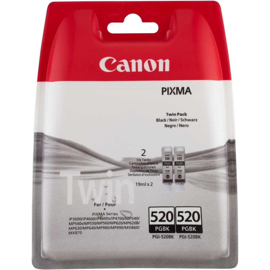 Canon Twinpack PGI-520BK Melns