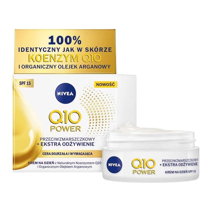 Nivea Q10 Power SPF15 kortsusto kreem näole 50 ml
