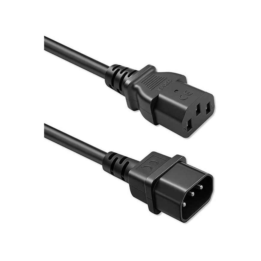 Qoltec Maitinimo kabelis IEC C13-C14 3x0.75mm² 2m