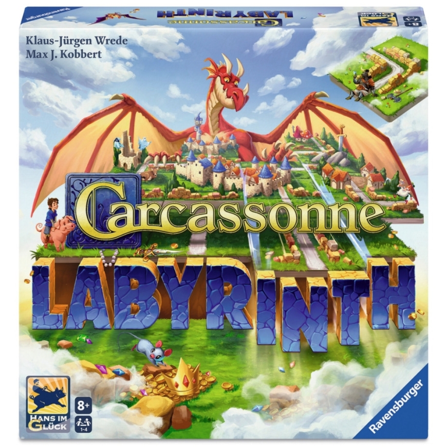Ravensburger Carcassonne Labyrinth (ENG) lautapeli