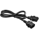 Qoltec Virtajohto IEC C13-C14 3x0.75mm² 2m