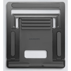 Axagon STND-L Aluminum stand for laptops size 10"–17.3". Eight adjustable height and angle. Grey version.