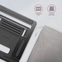Axagon STND-L Aluminum stand for laptops size 10"–17.3". Eight adjustable height and angle. Grey ver