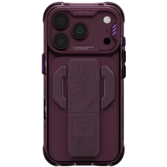 Skinarma Helio CE Grip Stand korpus iPhone 18 Pro / 17 Pro jaoks, burgundi värvi