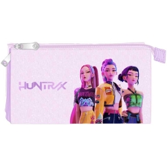 Safta Demon Hunters Kpop Iekoniska trīskārša rakstāmpiederumu soma