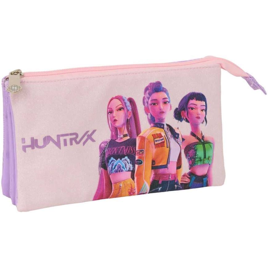 Safta Demon Hunters Kpop Ikooniline kolmeosaline pliiatsikott – 2
