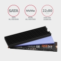 Axagon CLR-M2L6 Passive aluminum heatsink for all M.2 SSDs, size 2280, high 6 mm Axagon CLR-M2L6 Passive aluminum heatsink for all M.2 SSDs, size 2280, high 6 mm