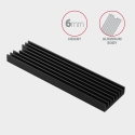 Axagon CLR-M2L6 Passive aluminum heatsink for all M.2 SSDs, size 2280, high 6 mm Axagon CLR-M2L6 Passive aluminum heatsink for all M.2 SSDs, size 2280, high 6 mm