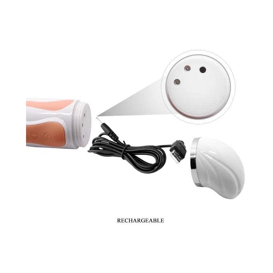 BAILE Multifunktsionaalne vibraator soojendusega 12 režiimi 26cm – 3